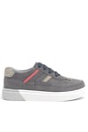Rakerplus Gri Hakiki Deri Bağcıklı Erkek Çocuk Sneaker Ayakkabı