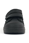 Rakerplus Siyah Hakiki Deri Cırtlı Erkek Çocuk Sneaker Ayakkabı
